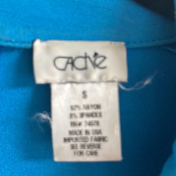 Bright blue women dress zipper in back - Picture 3 of 3